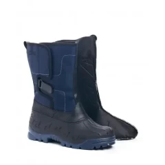 Чоботи Сноубутси зимові непромокаючі натуральна вовна сині з кліпсою
