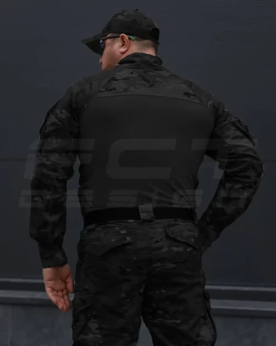 Убакс тактична бойова сорочка Страйкер чорний мультикам  42 42