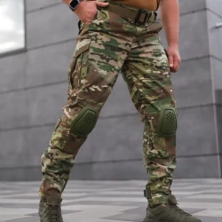 Брюки зимние с наколенниками тактические Корд Gen 2 на флисе Мультикам