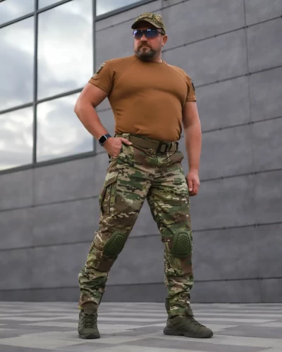 Штани зимові з наколінниками тактичні Корд Gen 2 на флісі Мультикам 44 44