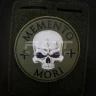 Шеврон/патч гумовий ПВХ круглий Memento Mori