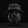 Панама тактическая рип-стоп Велкро с регулятором и сеткой синяя 56