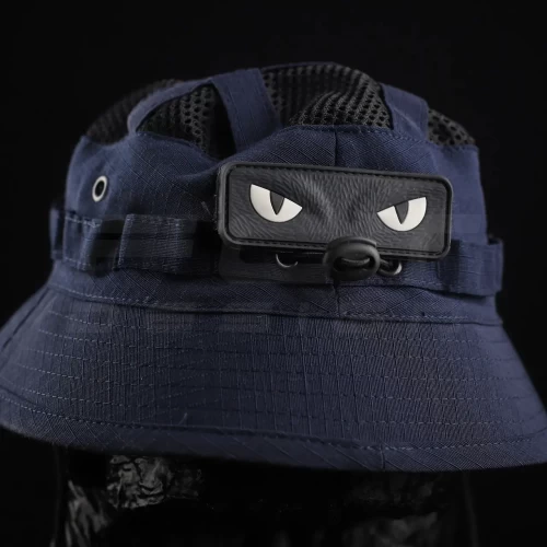 Панама тактична ріп-стоп Велкро з регулятором та сіткою синя 56 56