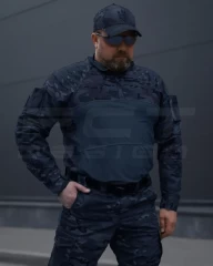 Убакс тактична бойова сорочка Страйкер синій мультикам