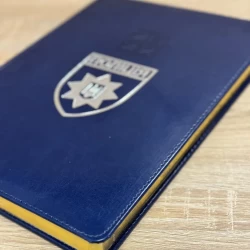 Блокнот щоденник А4 Поліція синій датований на 2022 рік