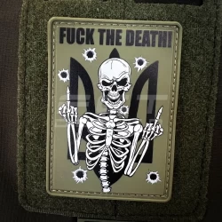 Шеврон/патч резиновый ПВХ Fuck the Death