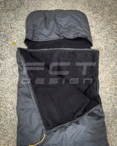 Спальний мішок зимовий, ковдра на синтепоні та флісі 80х210 чорний 80х210  80х210