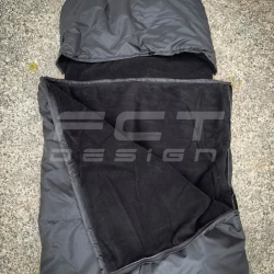 Спальний мішок зимовий, ковдра на синтепоні та флісі 80х210 чорний