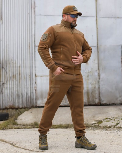 Костюм спортивний флісовий посилений під резинку койот 42 42