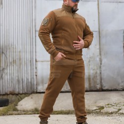 Костюм спортивний флісовий посилений під резинку койот