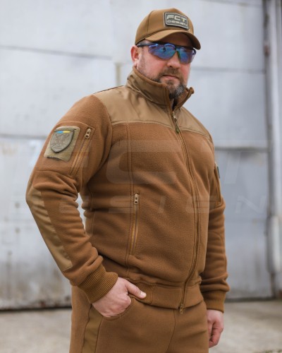 Костюм спортивний флісовий посилений під резинку койот 42 42