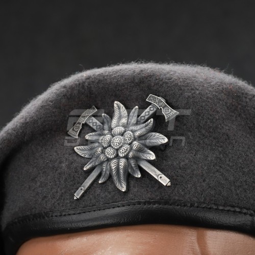 Берет гірської піхоти Едельвейс крапля в зборі темно-сірий 56 56