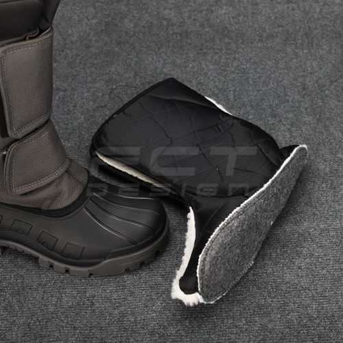 Чоботи Сноубутси зимові непромокаючі натуральна вовна сірі 40 40