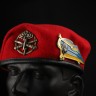 Берет Артилерії Крапля червоний в зборі з металевим прапорцем 56 56