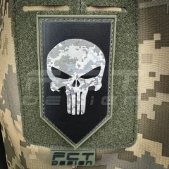 Шеврон/патч гумовий ПВХ череп Punisher акупат