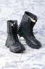 Берці зимові Енерджі шкіра набивне хутро чорні