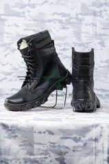 Берці зимові Енерджі шкіра набивне хутро чорні