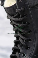 Берці зимові Енерджі шкіра набивне хутро чорні