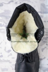 Берці зимові Енерджі шкіра набивне хутро чорні