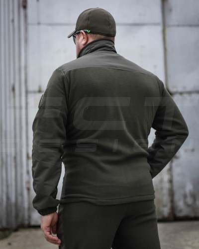 Костюм спортивний флісовий спрощенний хаки 42 42