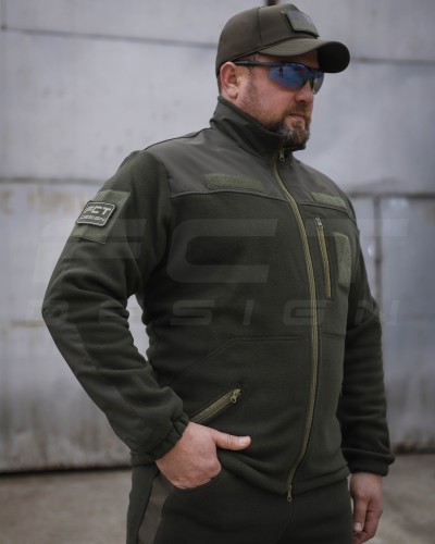 Костюм спортивний флісовий спрощенний хаки 42 42