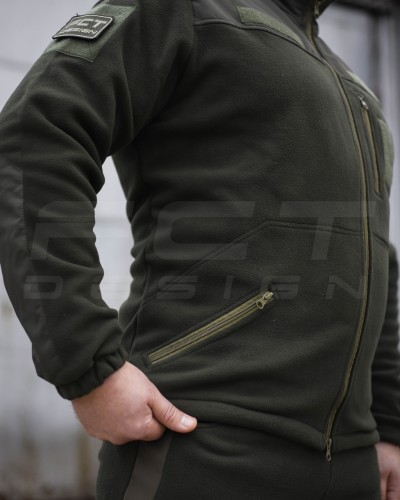 Костюм спортивний флісовий спрощенний хаки 42 42