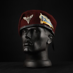 Берет ДШВ Капля Марун в сборе с металлическим флажком