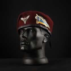 Берет ДШВ Капля Марун в сборе с металлическим флажком