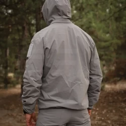 Куртка тактическая Хантер 4W Stretch на сетке Серая