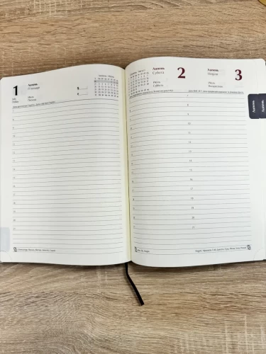 Блокнот щоденник А4 Поліції чорний датований на 2022 рік 21х29,7 см 21х29,7 см