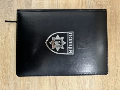 Блокнот щоденник А4 Поліції чорний датований на 2022 рік