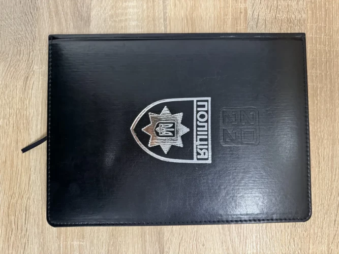 Блокнот щоденник А4 Поліції чорний датований на 2022 рік 21х29,7 см 21х29,7 см