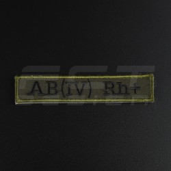 Шеврон НГУ нагрудний група крові хакі