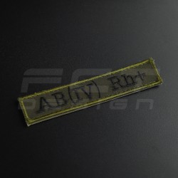 Шеврон НГУ нагрудний група крові хакі