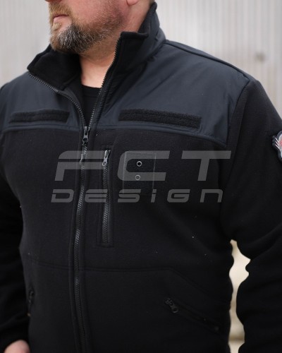 Костюм спортивний флісовий спрощенний чорний 42 42