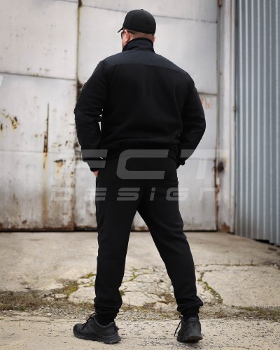 Костюм спортивний флісовий спрощенний чорний 42 42