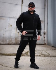 Костюм спортивний флісовий спрощенний чорний