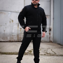 Костюм спортивный флисовый Упрощенный черный