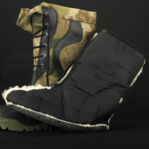 Чоботи Сноубутси зимові на шнурках водонепроникні зелений камуфляж 40 40