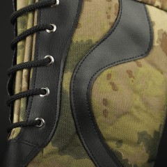 Чоботи Сноубутси зимові на шнурках водонепроникні зелений камуфляж