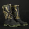 Чоботи Сноубутси зимові на шнурках водонепроникні зелений камуфляж 40 40