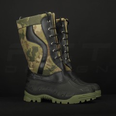 Чоботи Сноубутси зимові на шнурках водонепроникні зелений камуфляж