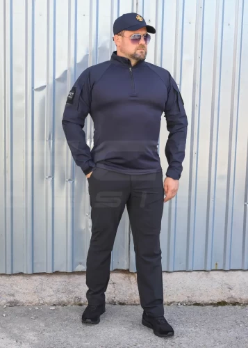 Убакс бойова сорочка CoolPass темно синя довгий рукав 44 44