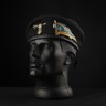 Берет ЗСУ Танкових військ Крапля чорний в зборі з металевим прапорцем 56 56