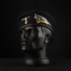 Берет ЗСУ Танковых войск Капля черная в сборе с металлическим флажком