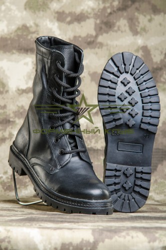 Берцы НАТО натуральная кожа черные 40