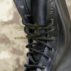 Берцы НАТО натуральная кожа черные