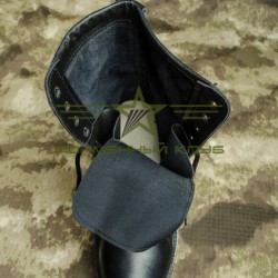 Берцы НАТО натуральная кожа черные