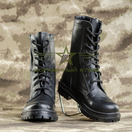 Берцы НАТО натуральная кожа черные 40