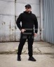 Костюм спортивный флисовый с усилением Софтшелл черный 42